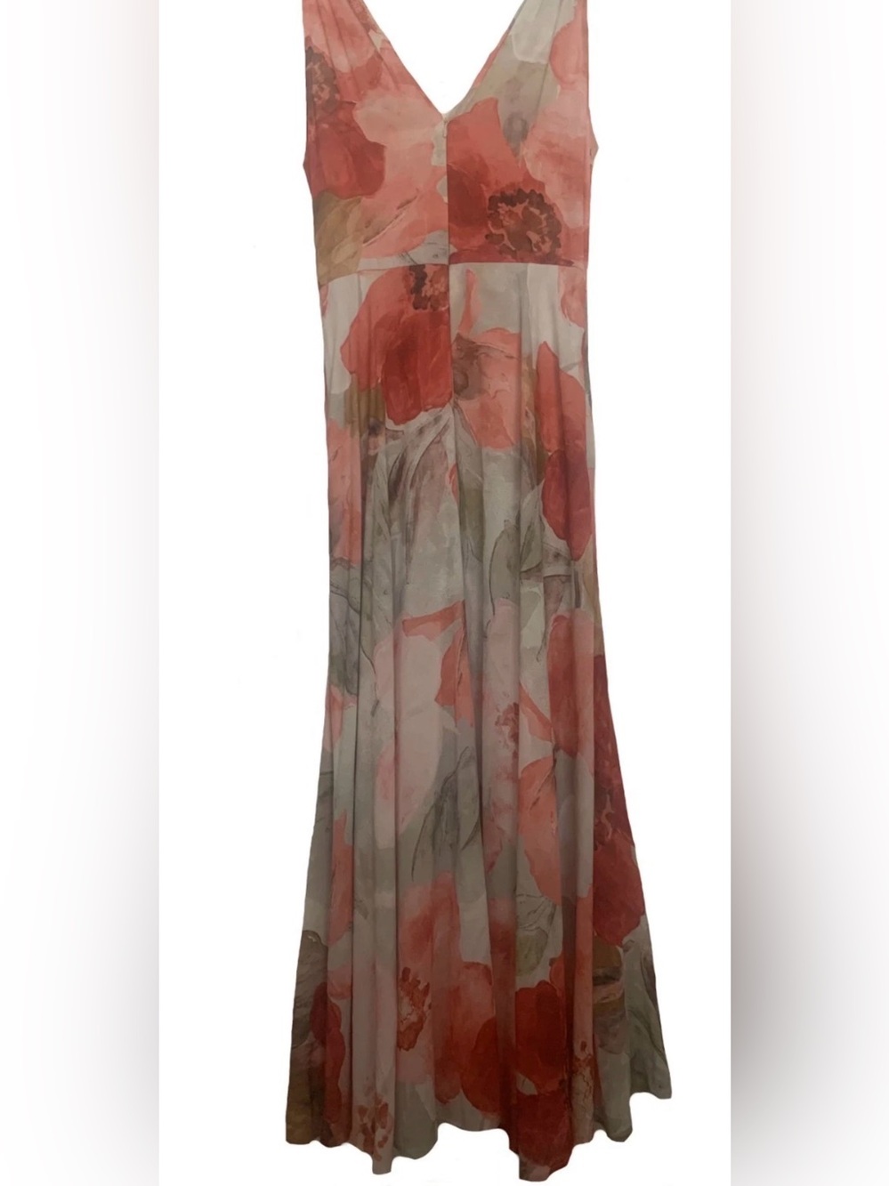NEW Women's Size 8 Donna Karan NY Floral Chiffon A Line Dress Pinks $159 - Picture 5 of 15
